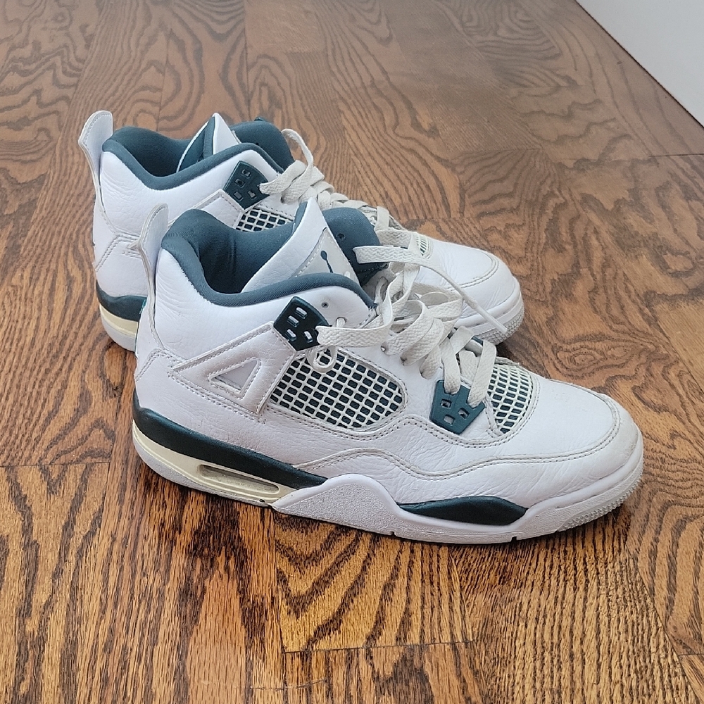 Nike Youth Jordan 4 Retro Oxidized Green High Tops